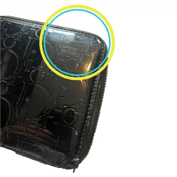 DIOR TROTTER PATENT LONG ZIP WALLET - Picture 15 of 15